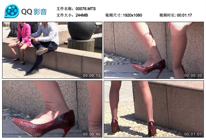 [赤足者] 尖细蛇皮棕丝红高（风筝靓妹）之四 [MTS-244MB]