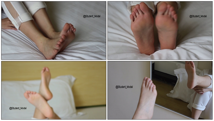 Student Model 学生丝足系列 - 橙橙 [AVI-363MB]