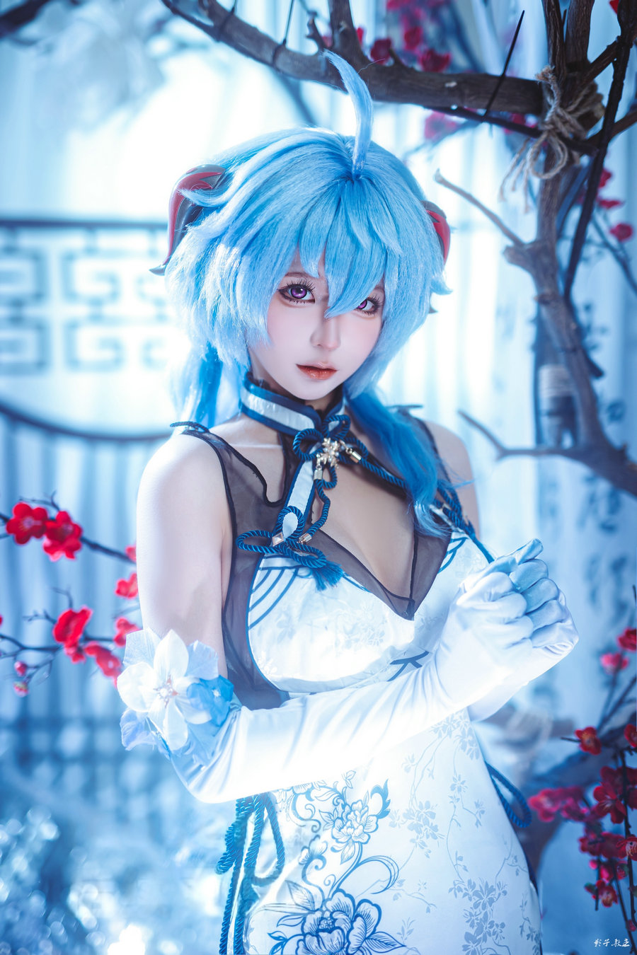 动漫博主蠢沫沫 - 原神 甘雨旗袍 [27P-175MB]