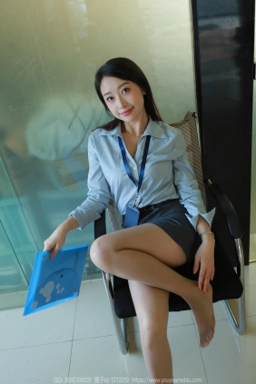 IESS异思趣向 - 模特：小婕《蓝色OL（下）》[77P-69MB]