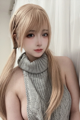 疯猫ss - 露背毛衣 [15P-47MB]